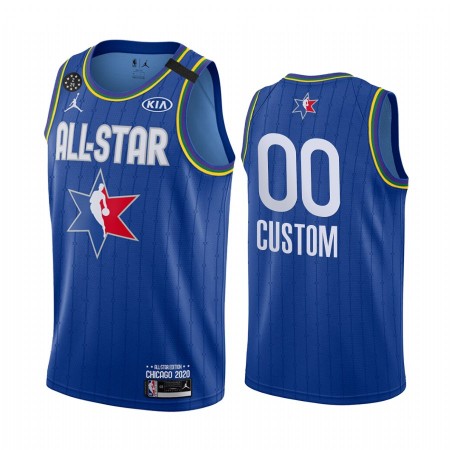 Dres NBA 2020 All-Star Prilagođeni Jordan Brand Plava Swingman